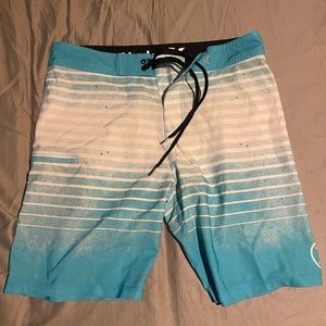 Blue/White Men’s Hurley Board Shorts